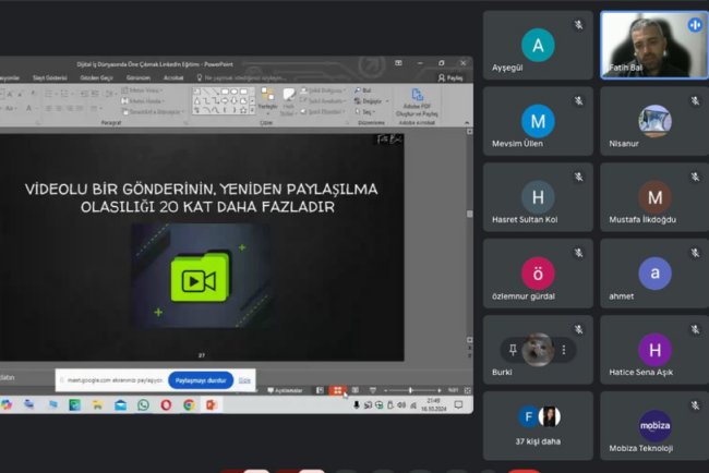 Fatih Bal ile Online Linkedin Eğitimimiz