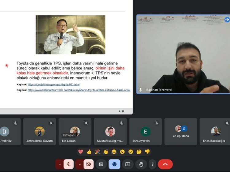 Yalın üretim ve Toyota Üretim Sistemi Webinarımız